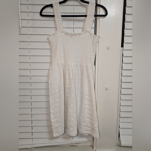 Roxy Women's White Hang 10 Of the Shoulder Mini Sundress. NWT Size M - Picture 2 of 12